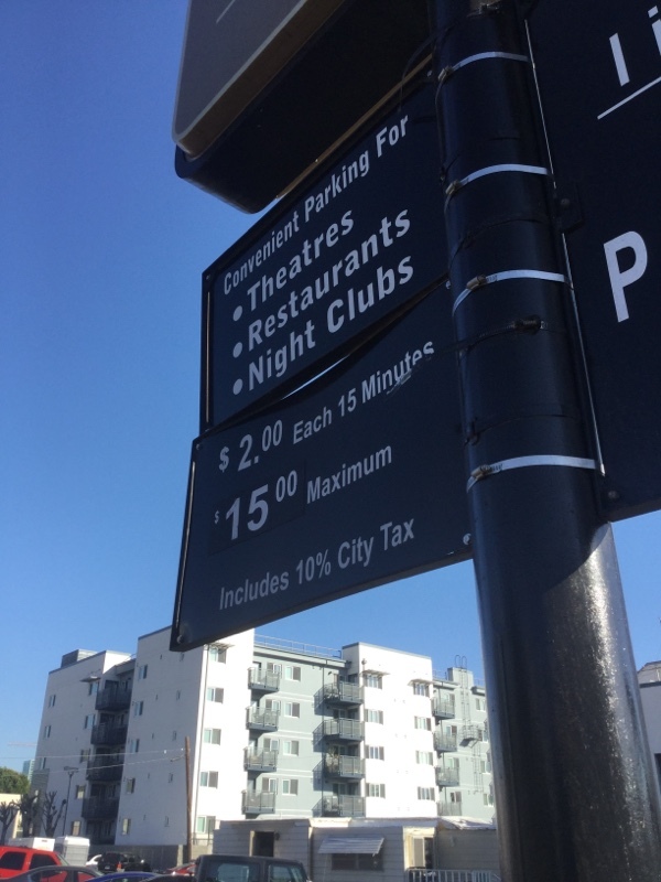 Street view of N Las Palmas Ave Parking Lot