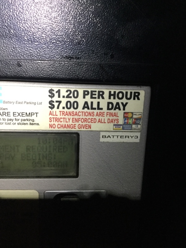 Street view of Battery East Parking Lot