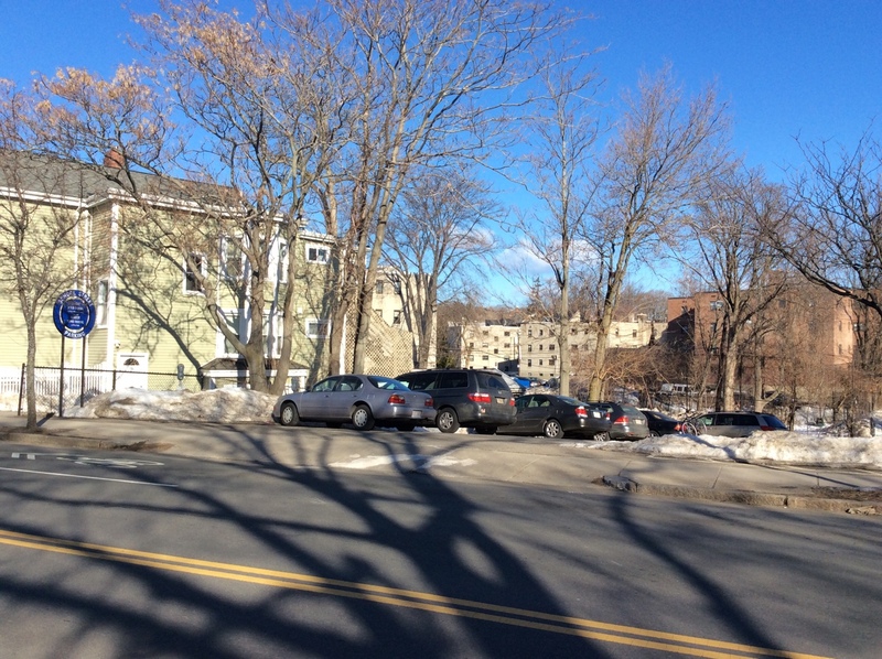Street view of School Street Parking Lot