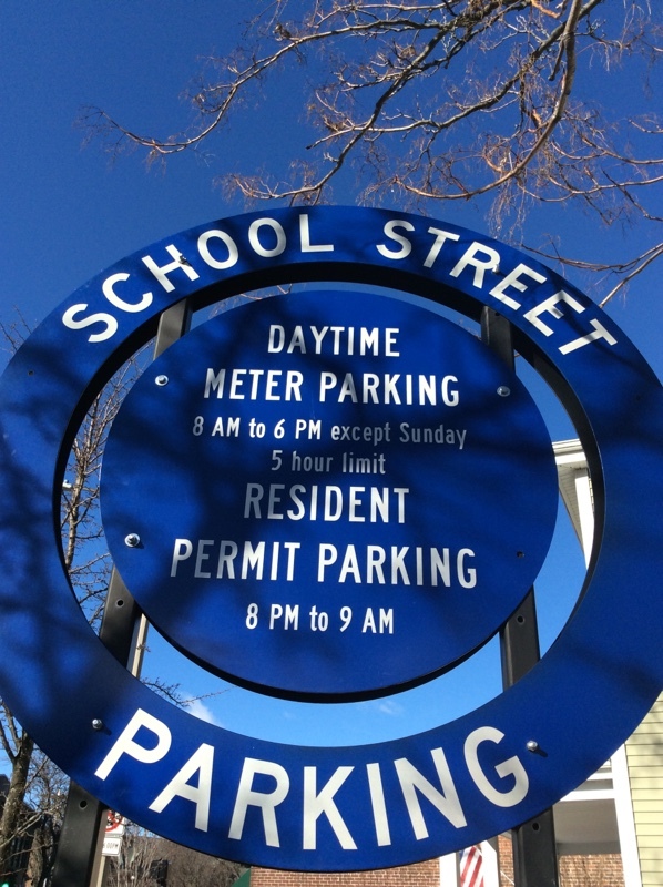 Street view of School Street Parking Lot