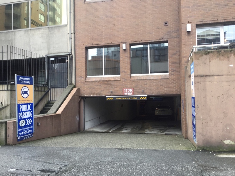 Street view of Hornby St Garage