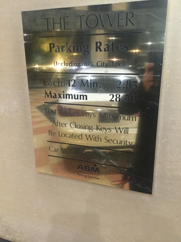 Street view of The Tower in Westwood – Garage