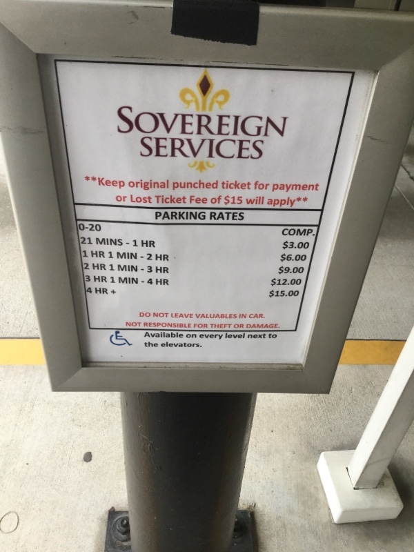 Street view of Hobby Center Garage