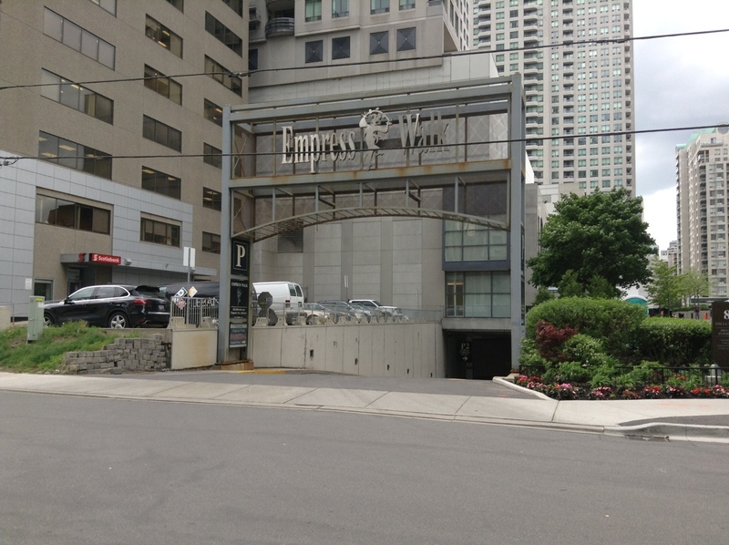 Street view of Empress Walk Garage