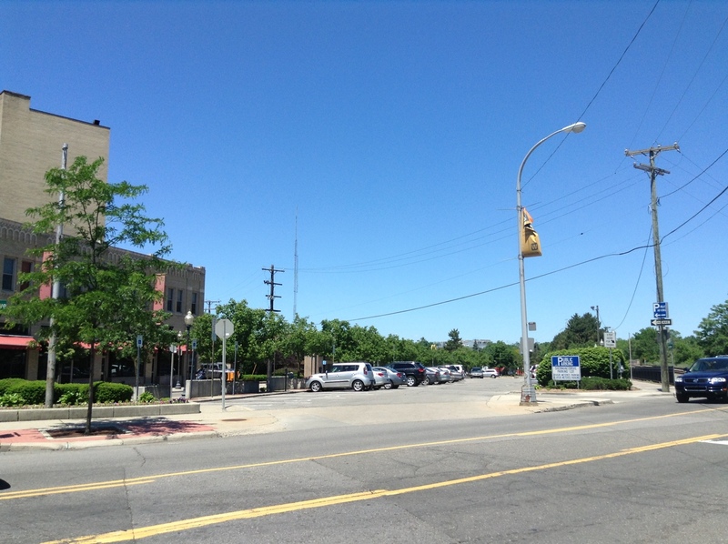 Street view of Sherman Drive Parking Lot