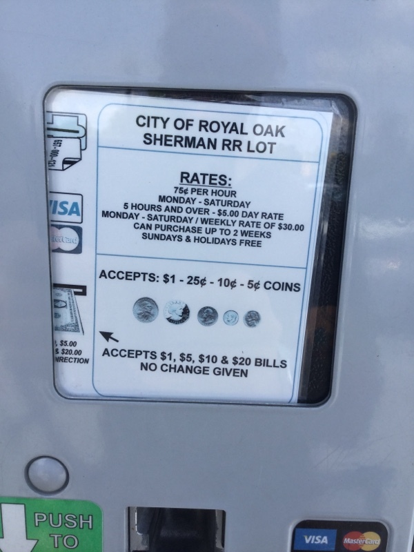 Street view of Sherman Drive Parking Lot