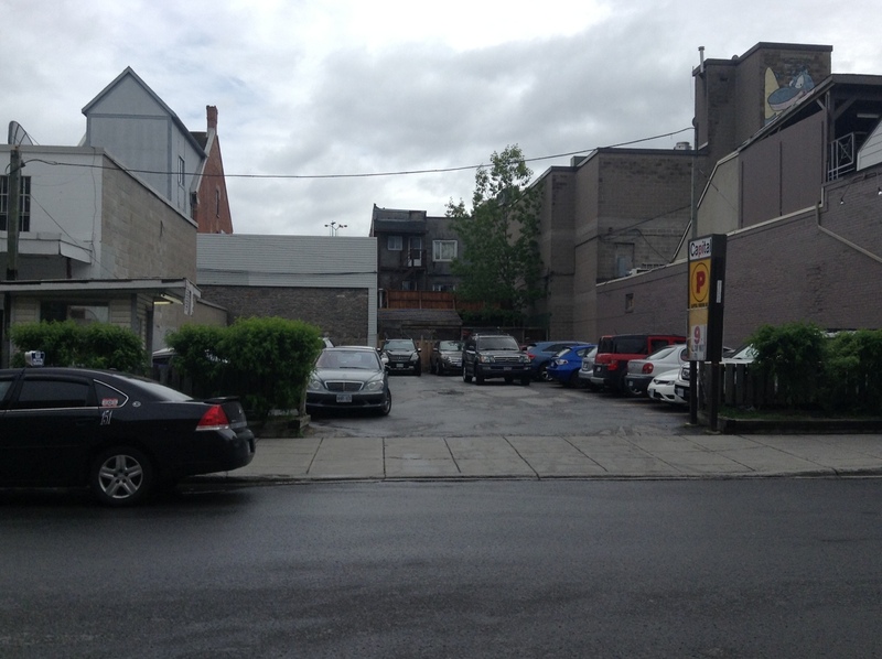 Street view of Clarence St Parking Lot