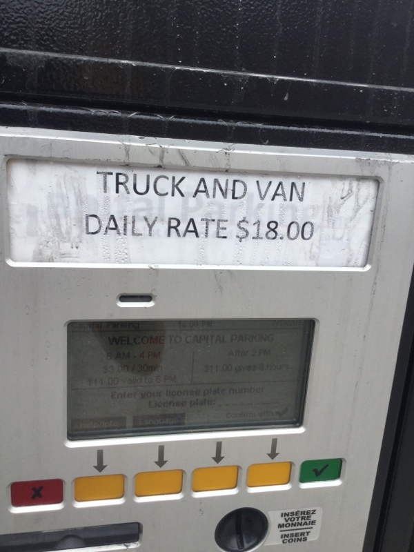 Street view of Clarence St Parking Lot