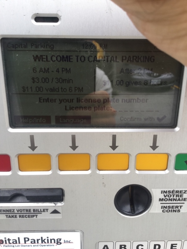 Street view of Clarence St Parking Lot