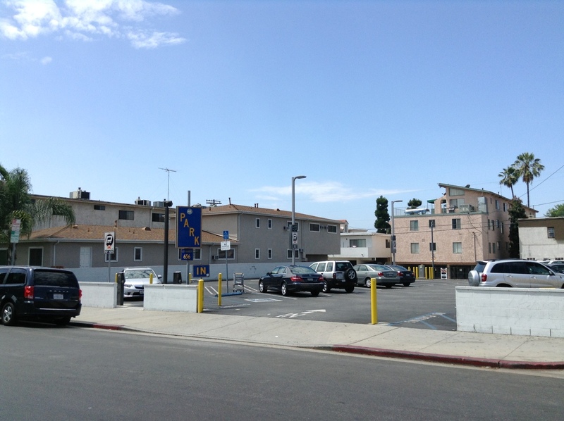 Street view of Colby & Santa Monica Parking Lot