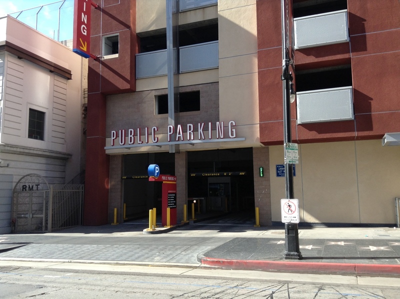 Street view of Lot 702: Vine & Hollywood Parking Lot