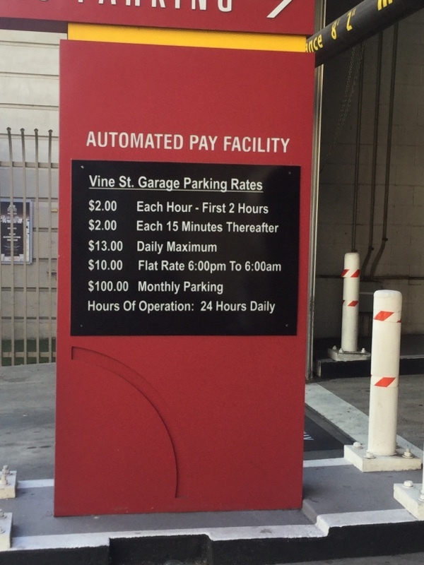 Street view of Lot 702: Vine & Hollywood Parking Lot