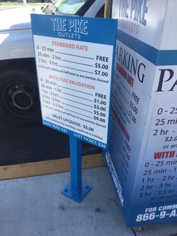 Street view of The Pike Outlets Lot