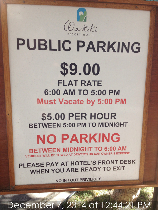 Street view of Waikiki Resort Hotel