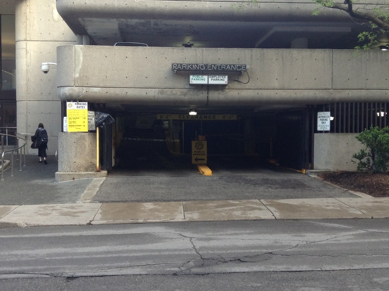 Street view of Grosvenor St Parking Garage