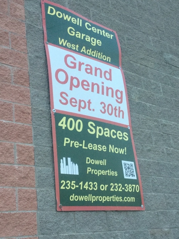 Street view of Dowell Center Garage