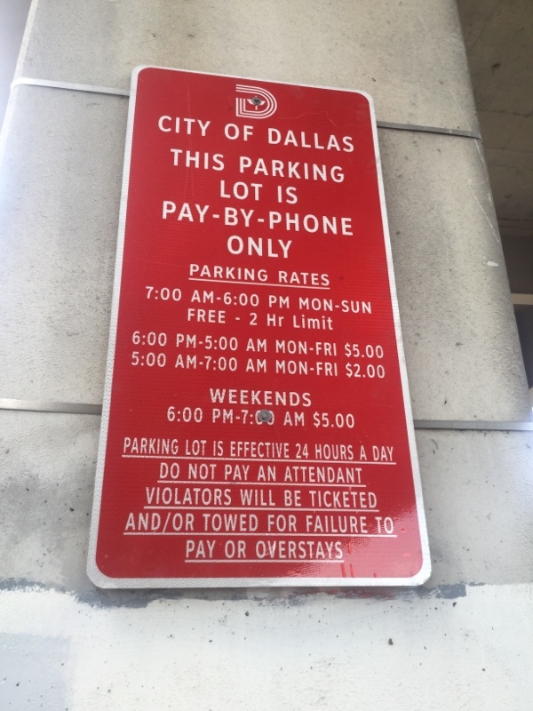 Street view of Deep Ellum Parking