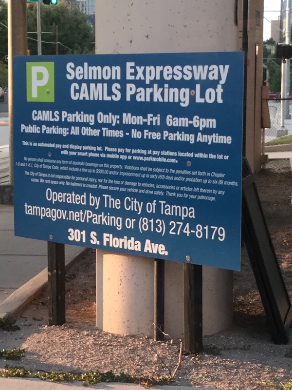 Street view of Selmon Expressway CAMLS Parking Lot