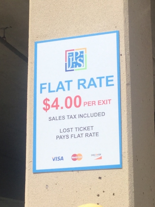 Street view of Patient Care Pavilion garage