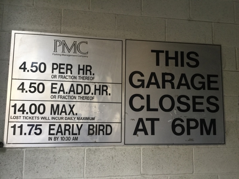 Street view of 5th Avenue Parking Garage