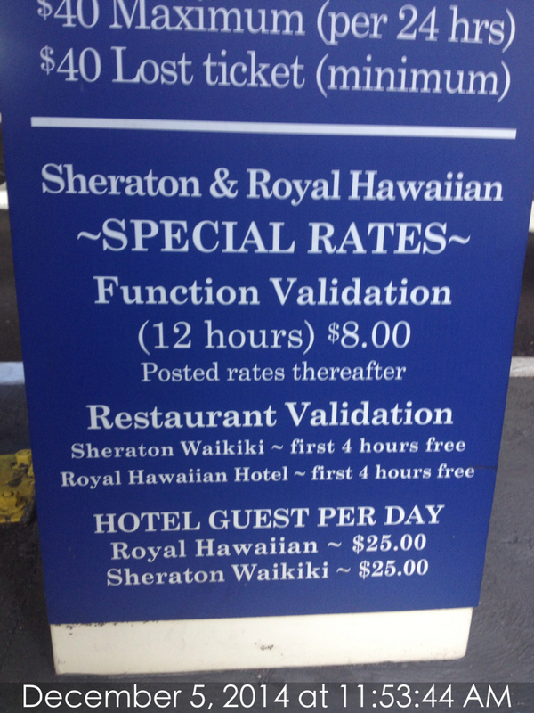 Street view of Sheraton Waikiki & The Royal Hawaiian Hotel