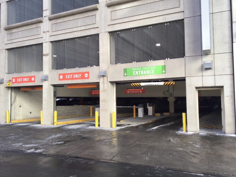 Street view of Rego Center South Garage