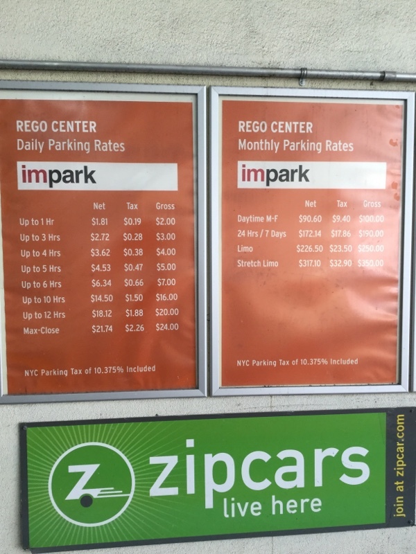 Street view of Rego Center South Garage