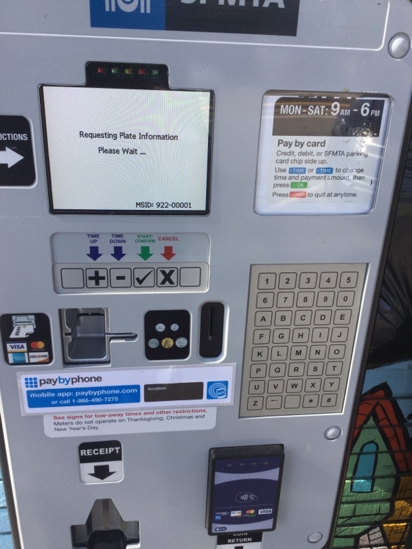 Street view of West Portal/14th Ave. Lot