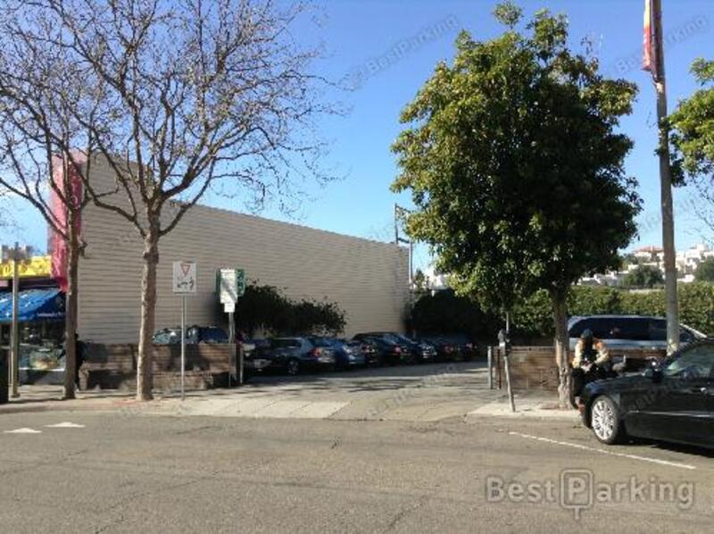 Street view of West Portal/14th Ave. Lot