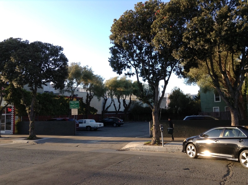 Street view of Geary/21st Ave. Lot