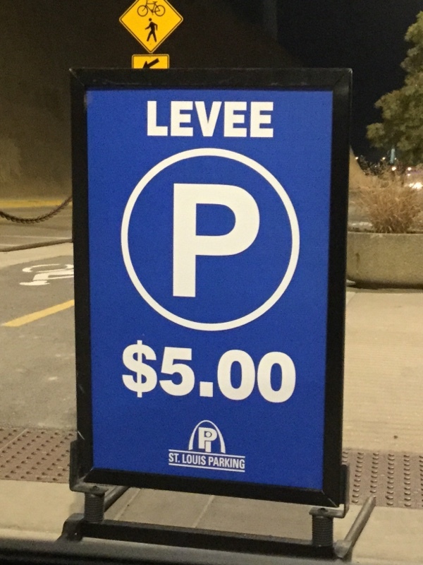 Street view of Levee Parking