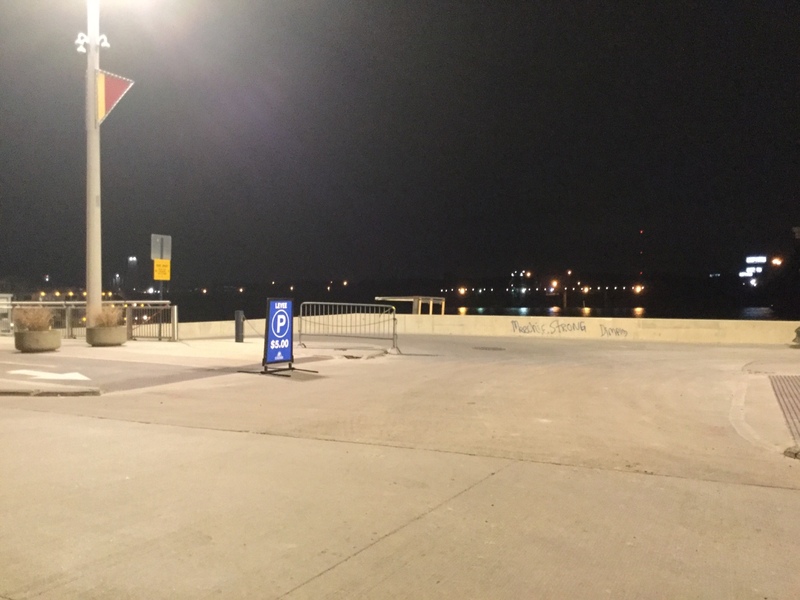 Street view of Levee Parking