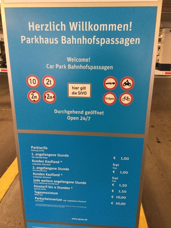 Street view of Tiefgarage Bahnhofspassagen PH 1