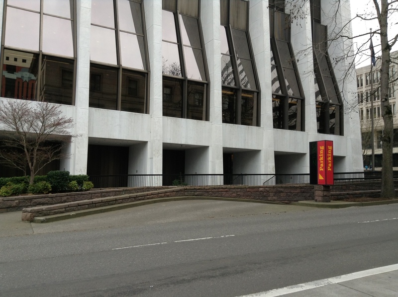 Street view of Wells Fargo Center Garage