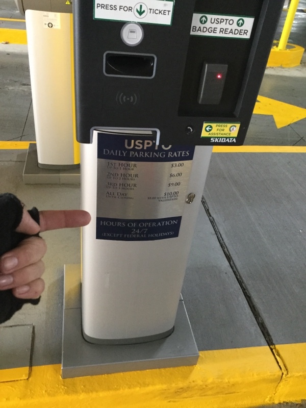 Street view of USPTO East Garage