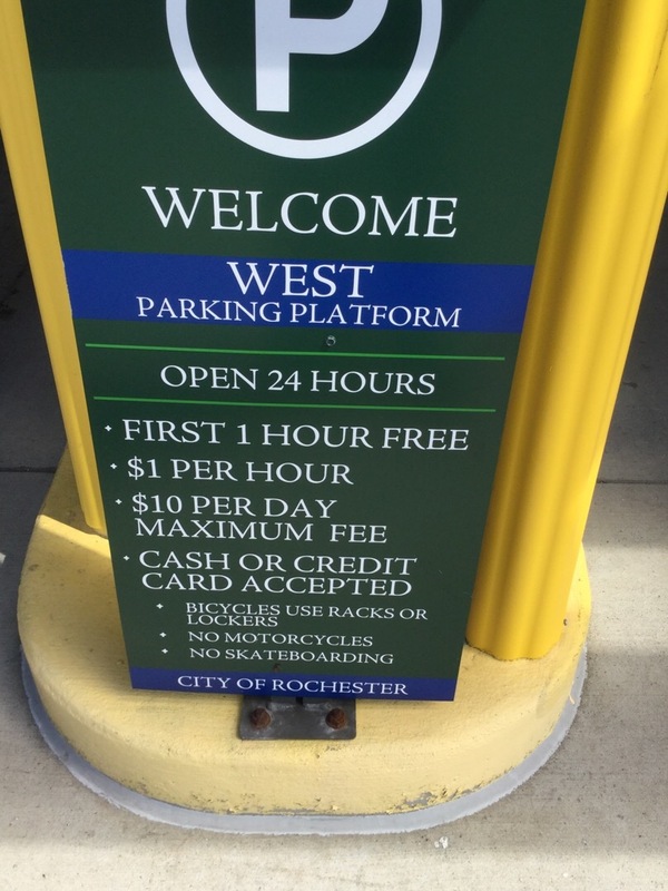 Street view of East Parking Platform