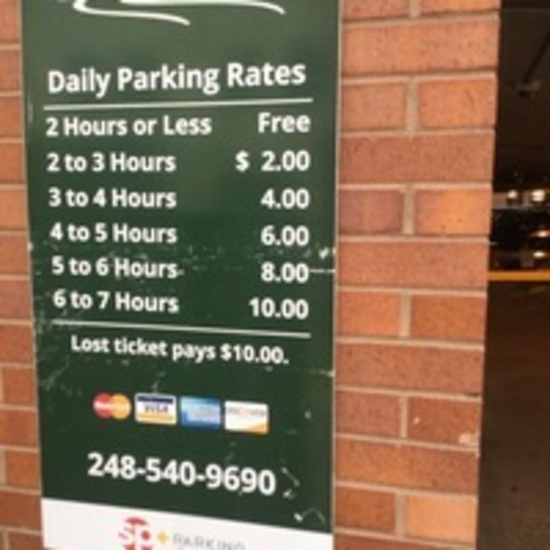 Street view of Peabody Parking Structure