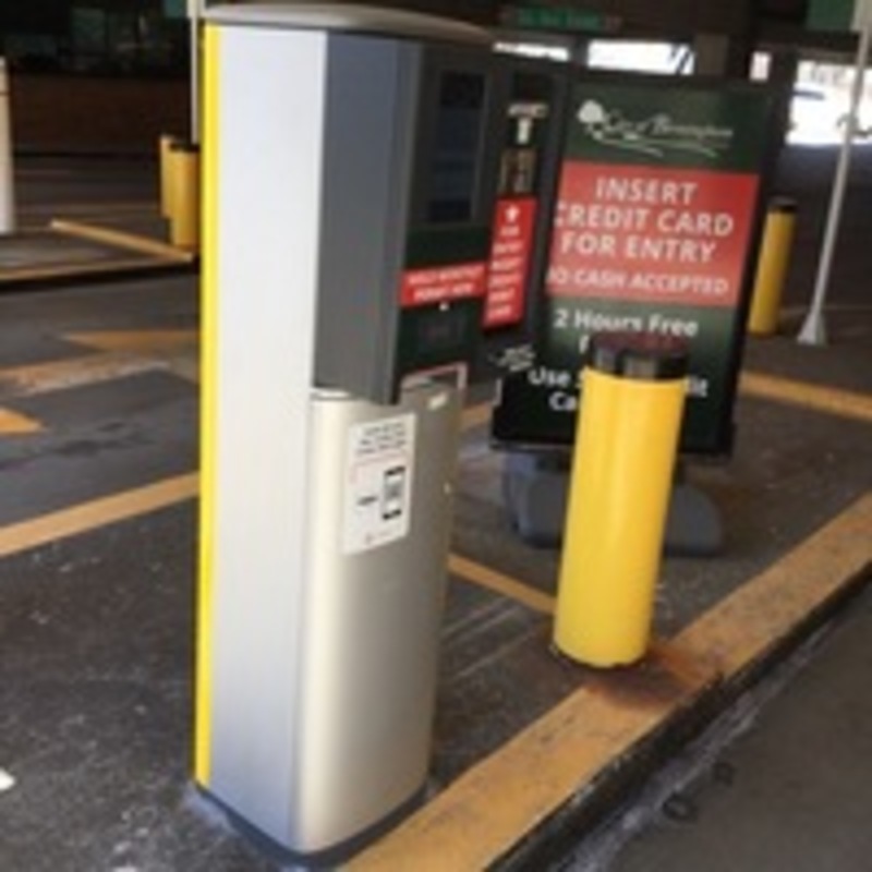 Street view of Pierce Parking Structure