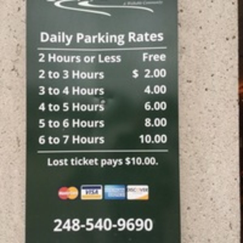 Street view of Pierce Parking Structure