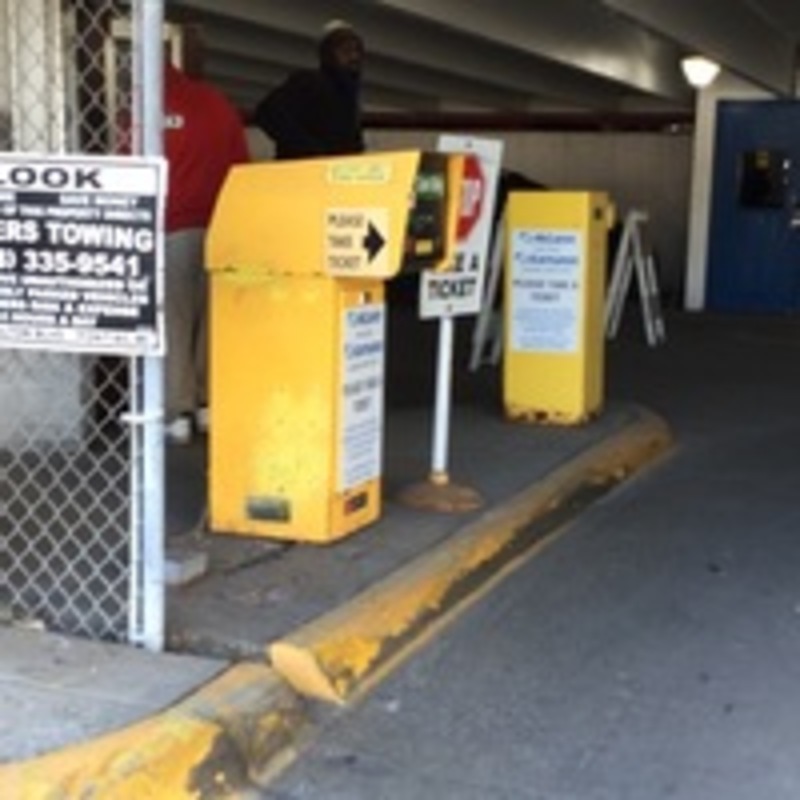 Street view of McLaren parking deck