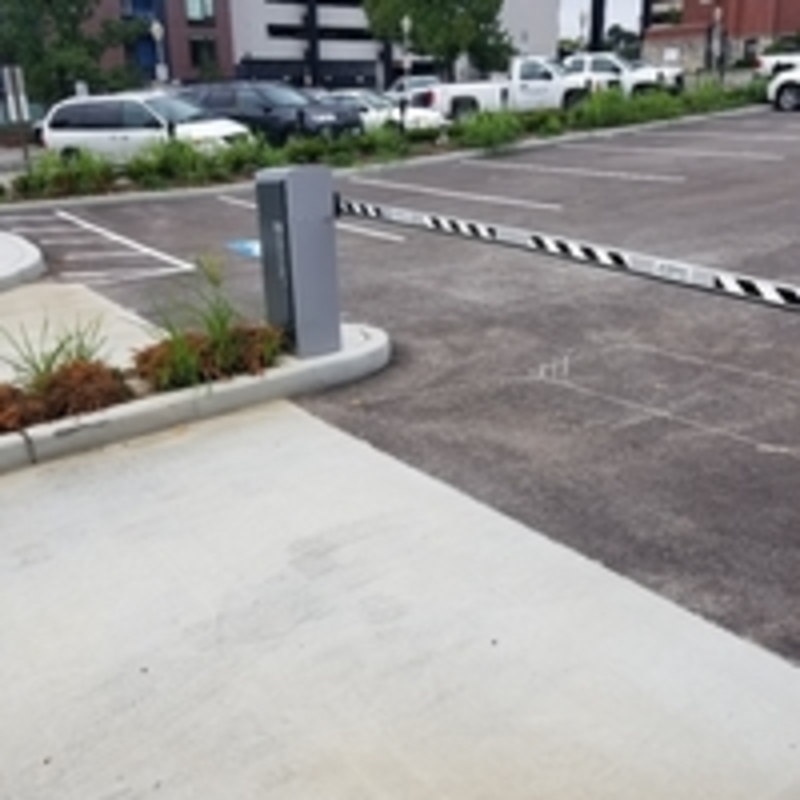 Street view of Central & Maryland Parking Lot