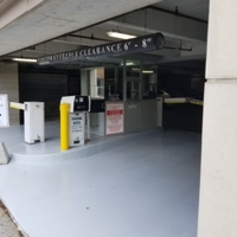 Street view of Shaw Park Plaza Garage
