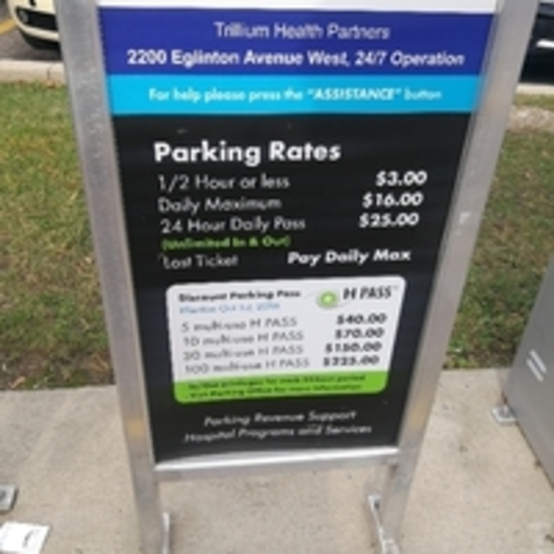 Street view of Credit Valley Hospital - P1 Garage