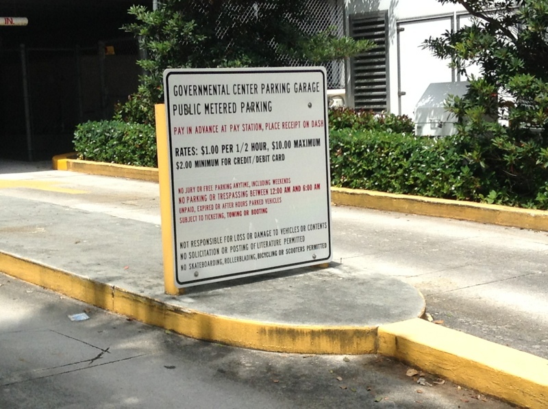Street view of Government Center Parking Garage
