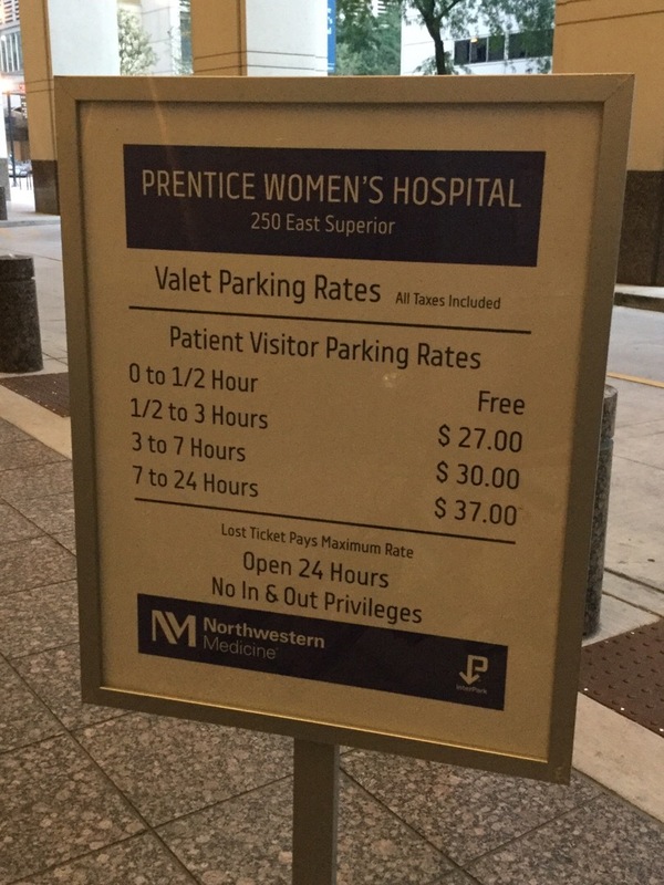 Street view of Prentice Hospital Valet