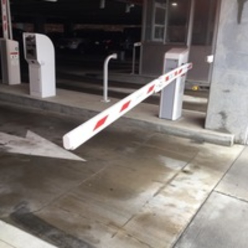 Street view of Crossroads Parking Garage