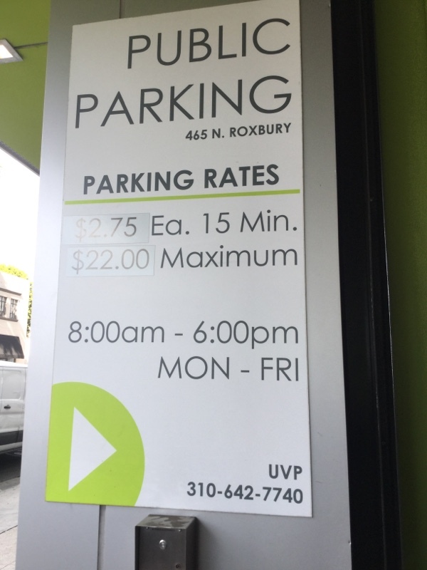 Street view of 465 N Roxbury Drive Garage