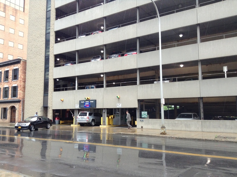 Street view of Fayette Street Garage