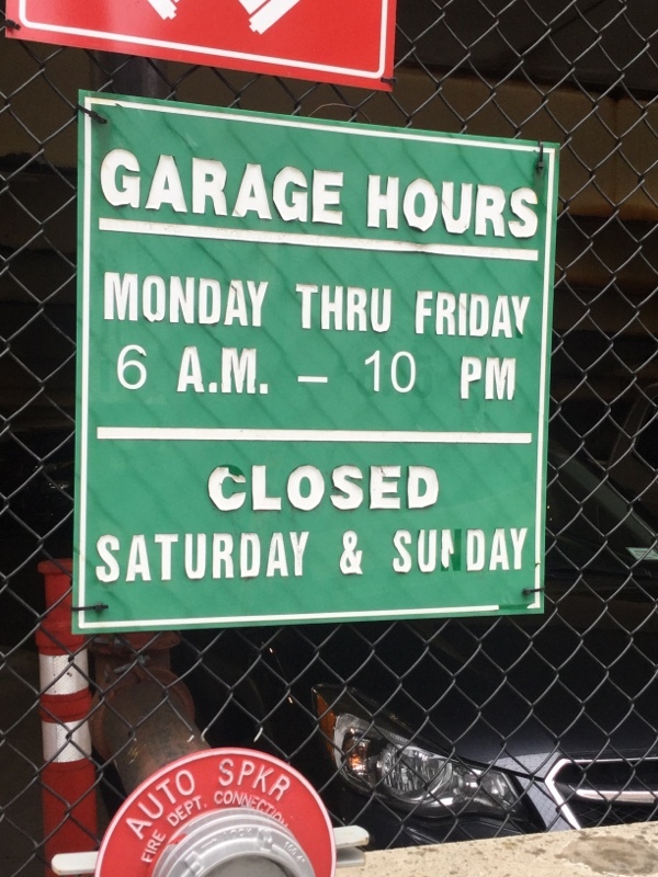 Street view of Fayette Street Garage