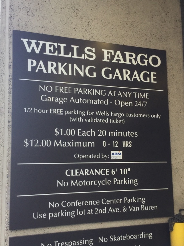 Street view of Wells Fargo Plaza